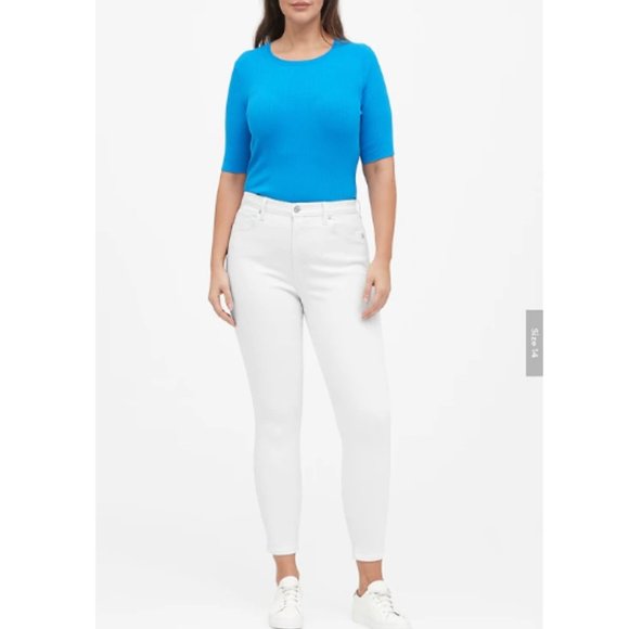 NWT BanRep Mid Rise Skinny Jean 26 White F742 - Picture 3 of 5